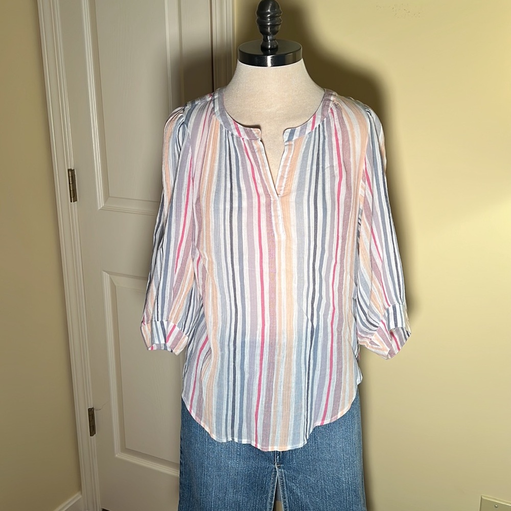 CHAPS cotton blouse